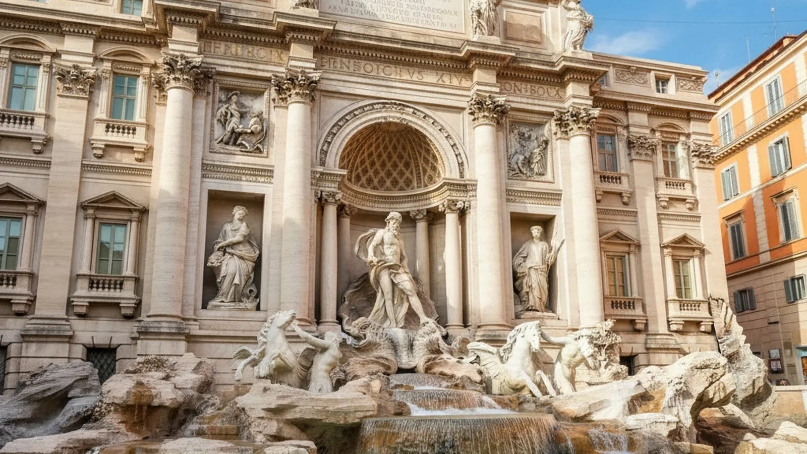 La Fontana di Trevi a Roma